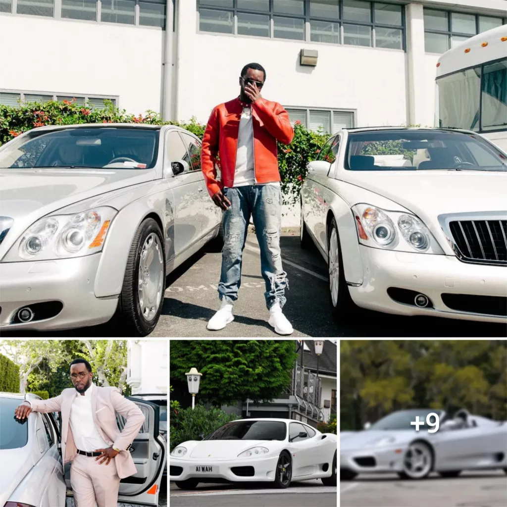 “Revving Up with Sean ‘Diddy’ Combs and His Sleek White Sports Car”